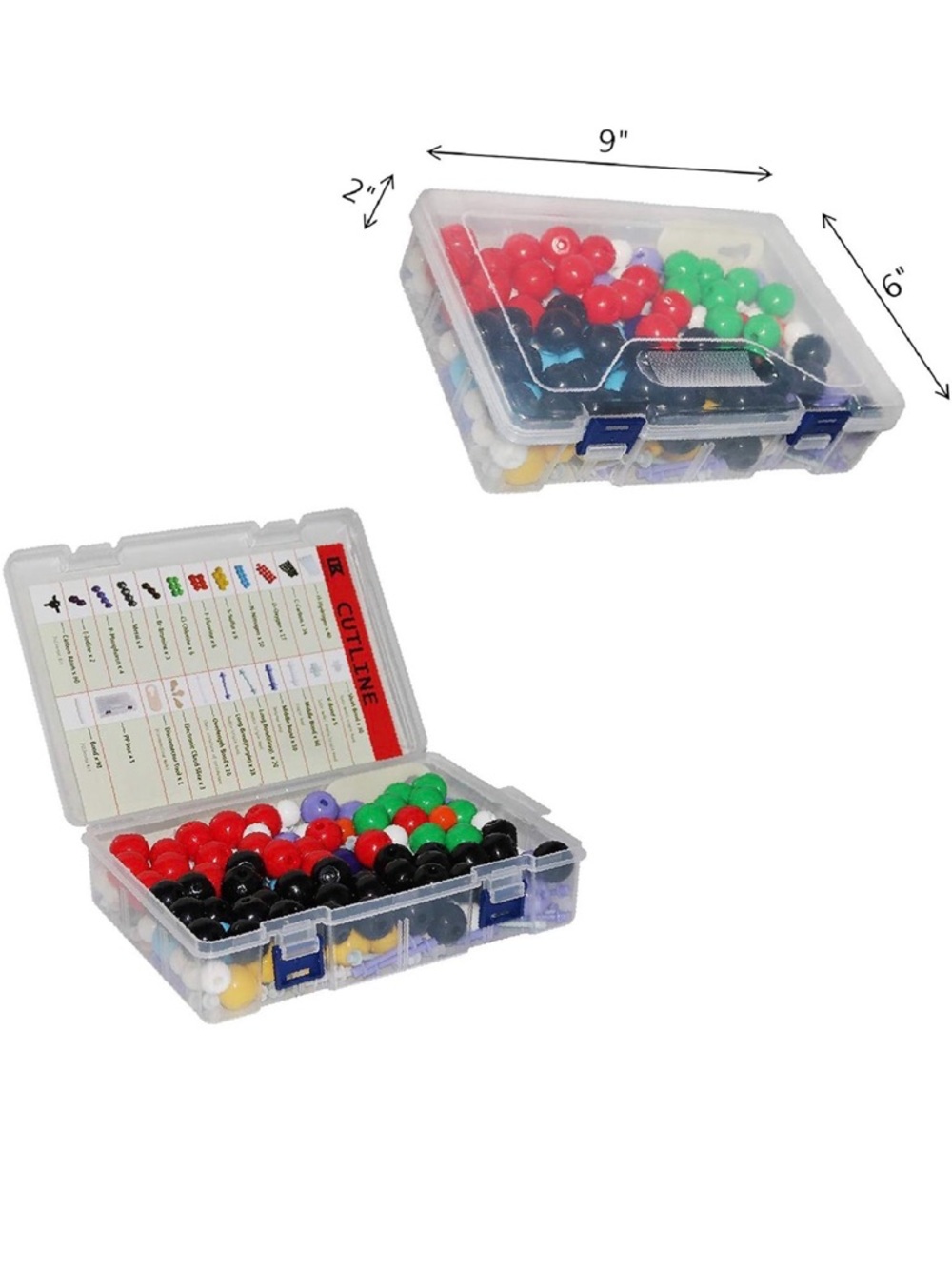 Chemistry molecular model kit 444 pieces student or teacher set